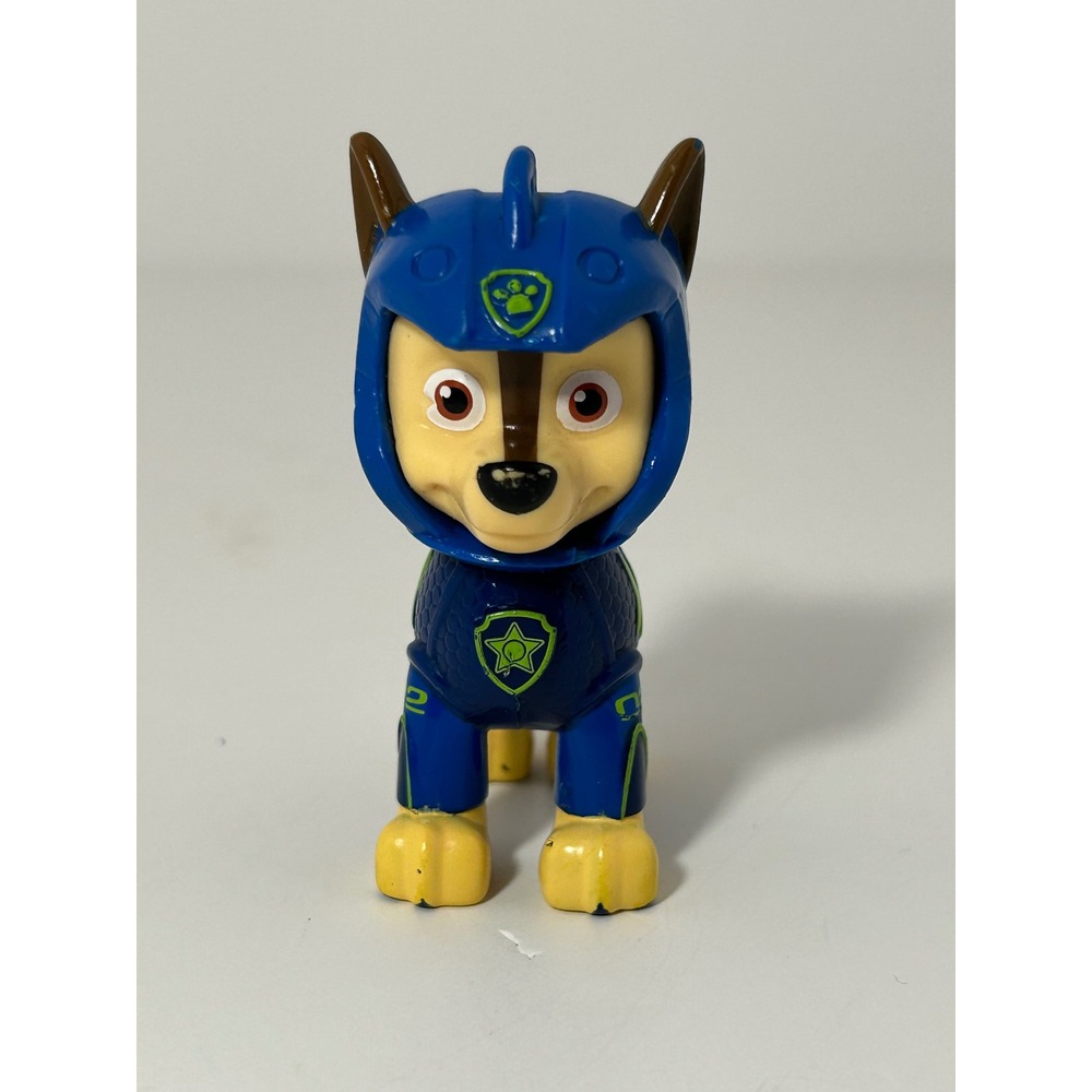 Paw Patrol Dino Rescue Chase Figure Blue Neon Green‎ Suit 02 Police Pup Toy
